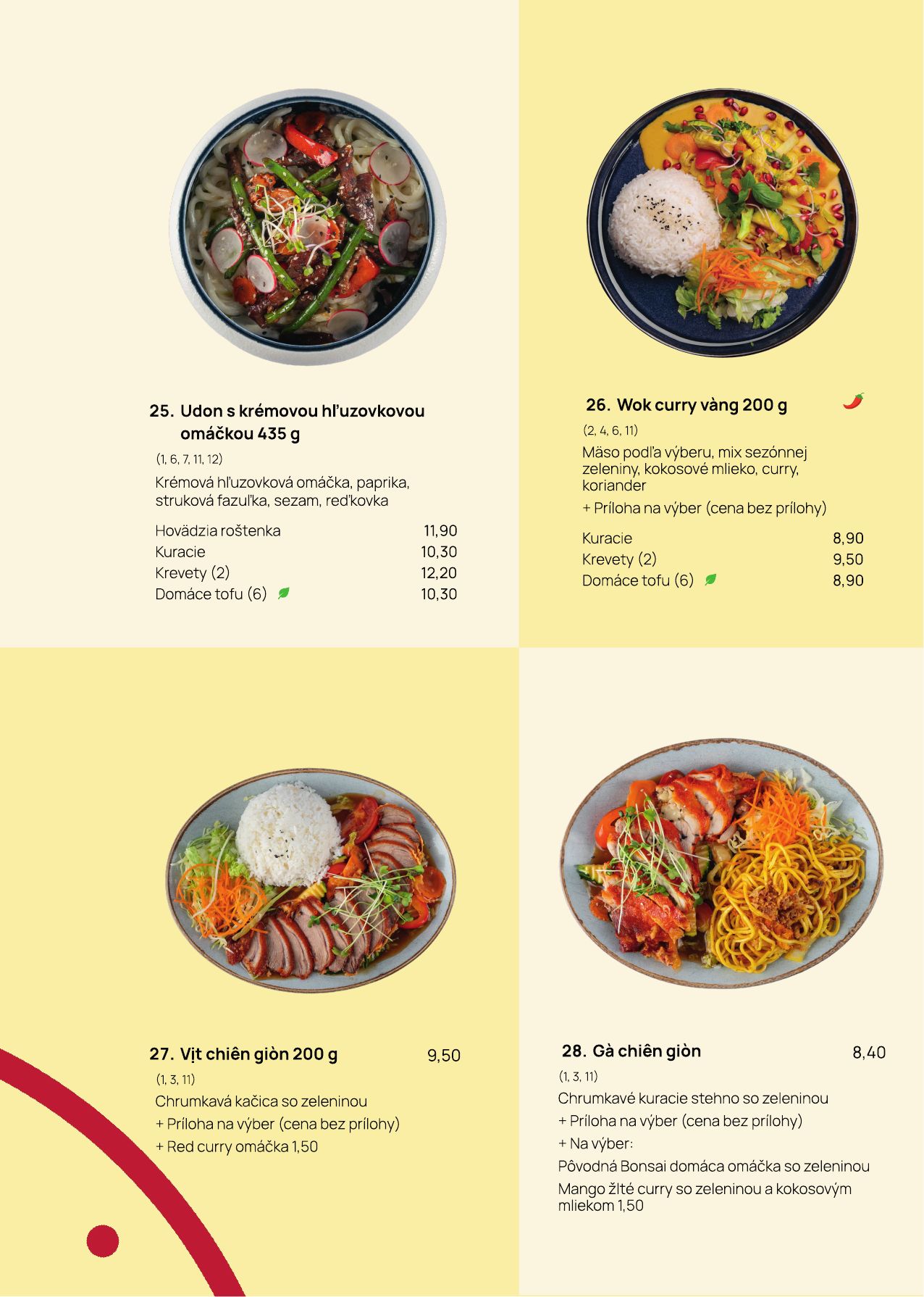 Menu – Hlavné jedlá (3)