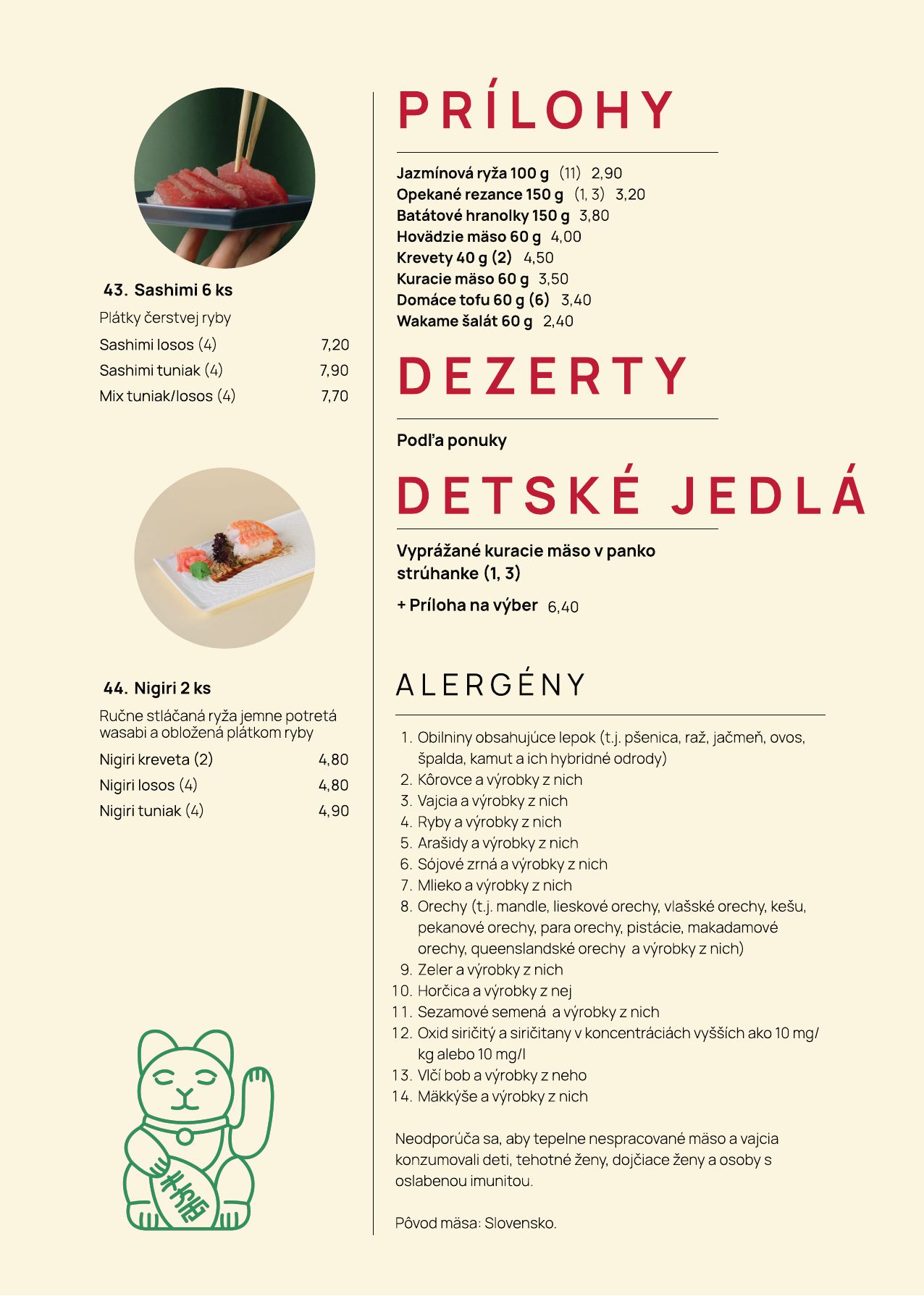 Menu – Sushi (2)