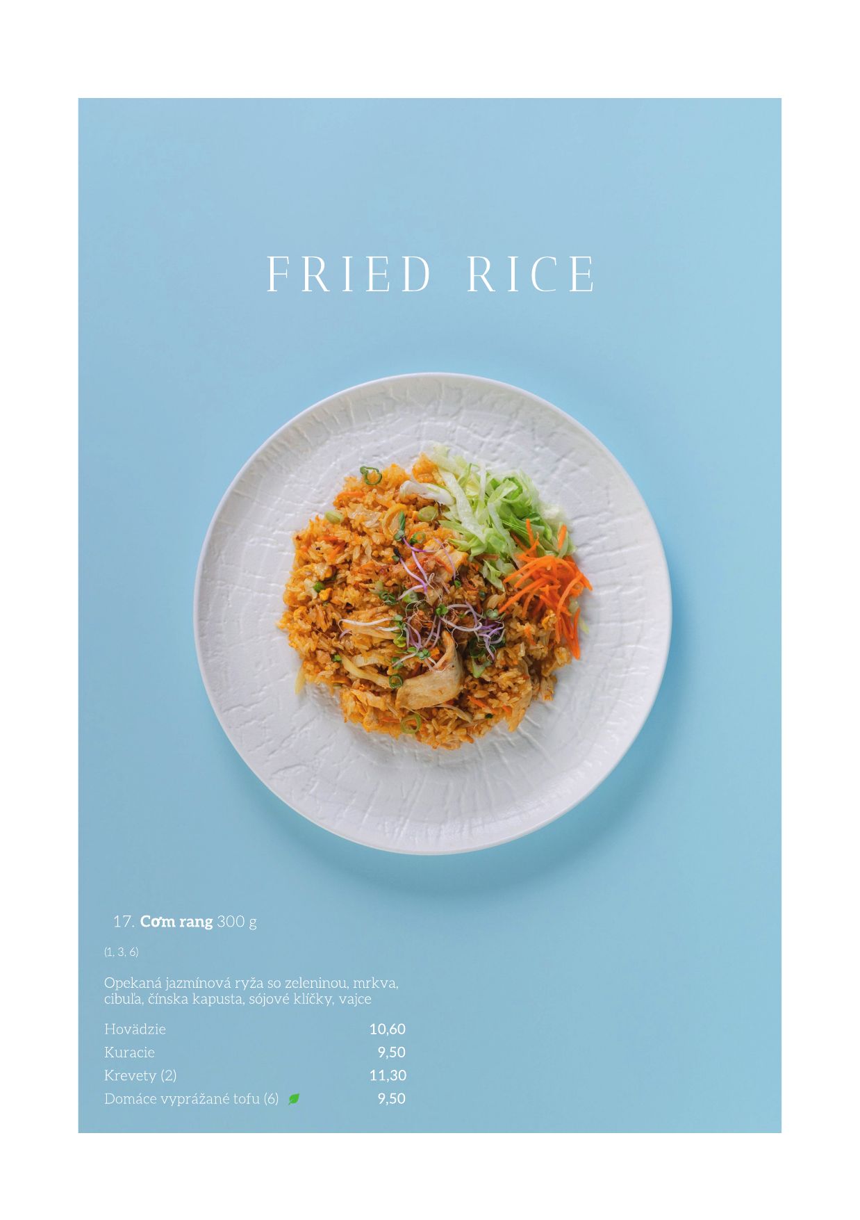 Menu – Hlavné jedlá (2)