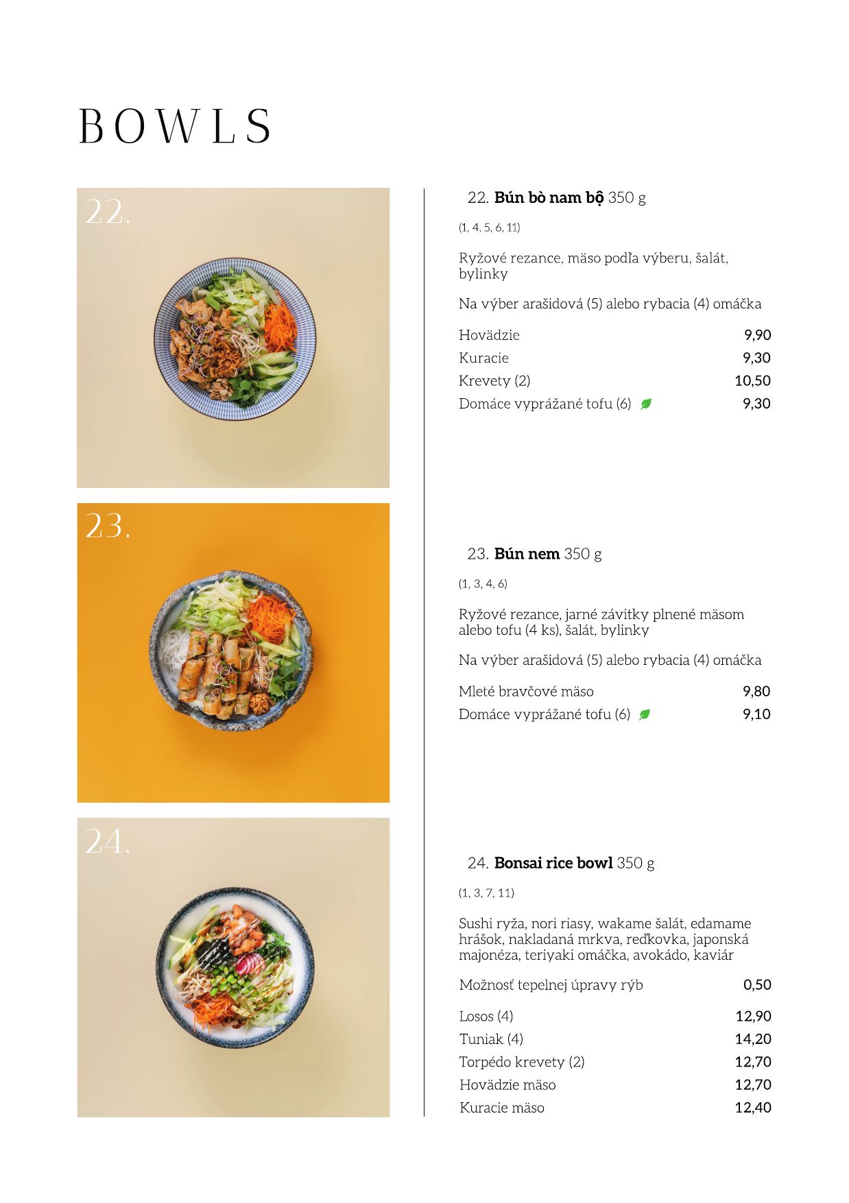 Menu – Hlavné jedlá (4)
